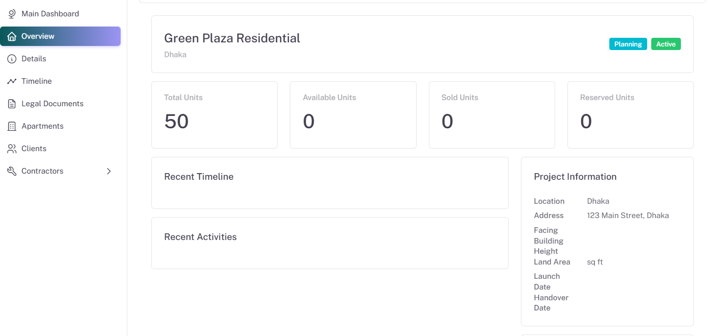 Frontend Property Website View