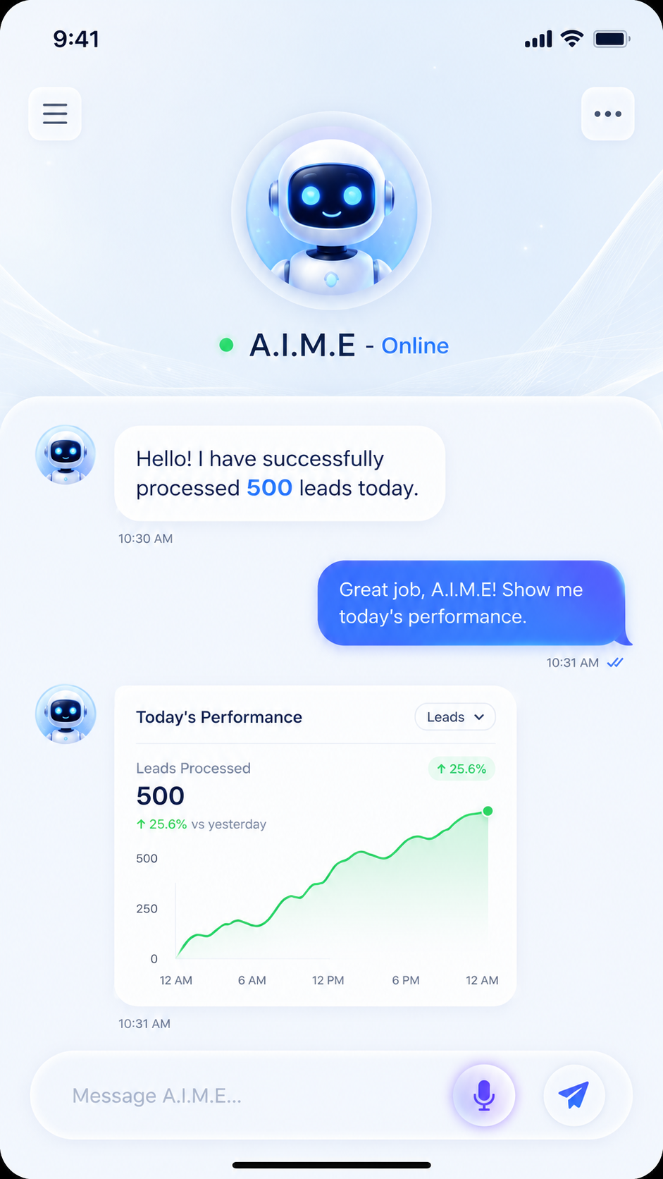 AIME Interface Preview